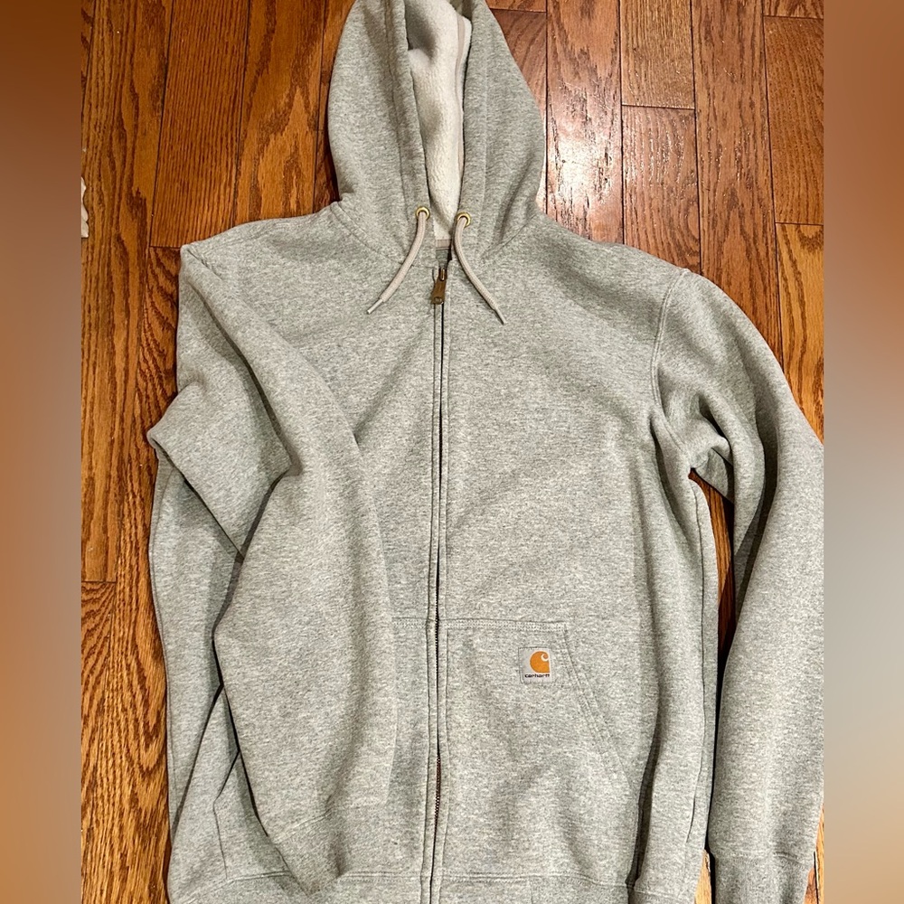 Carhartt Men's Gray Zip-Up Sweater